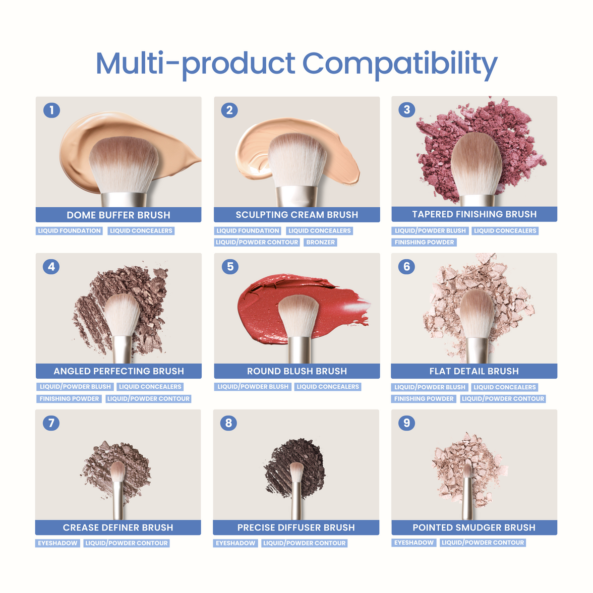 Easy On The Go Brushes